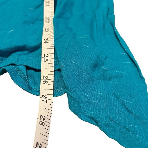 Olivia Moon Blue Asymmetrical Tank Top - Picture 7 of 7